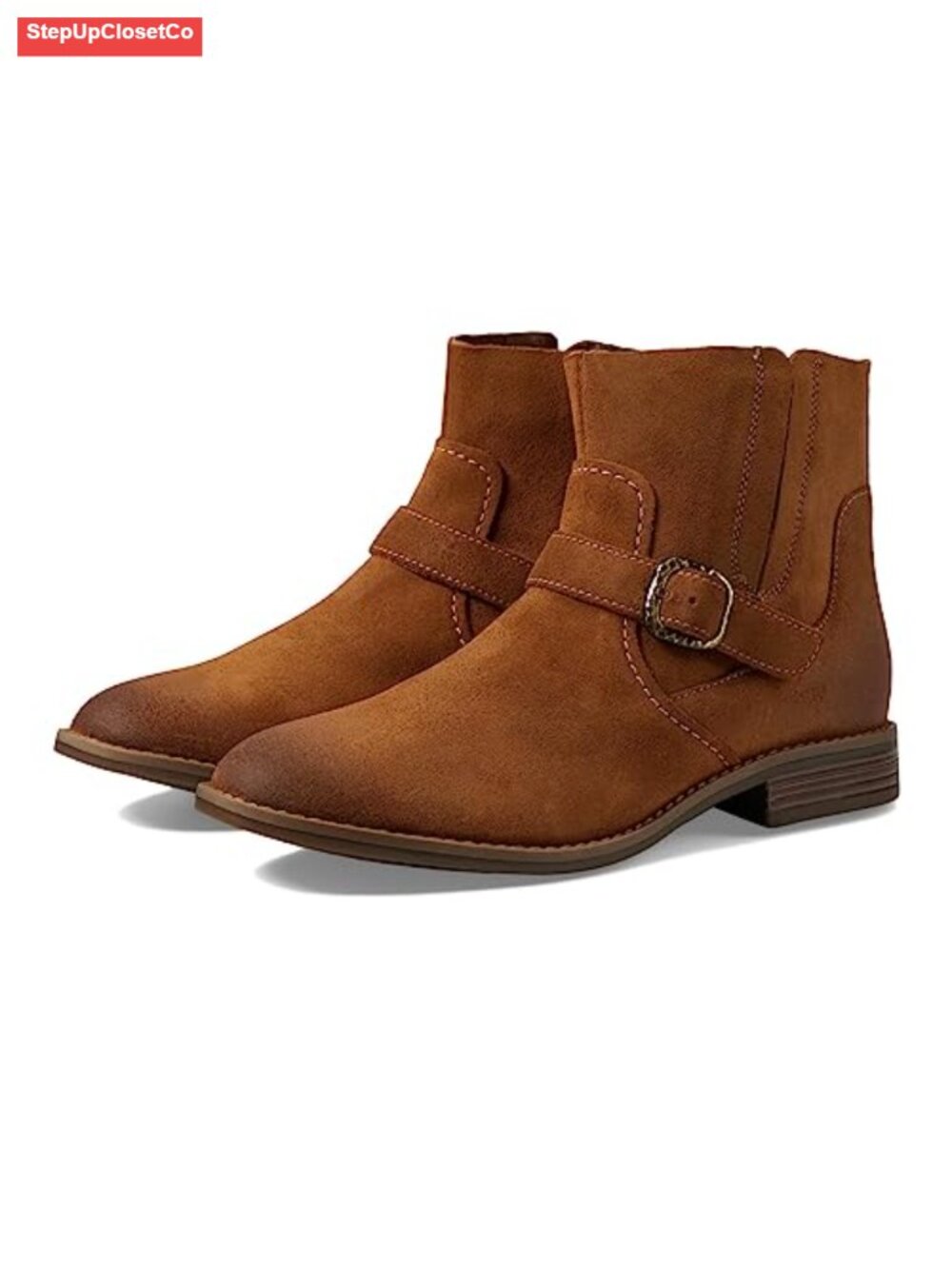 Women's Ankle Bootie Cushion Soft Suede Zip Closure